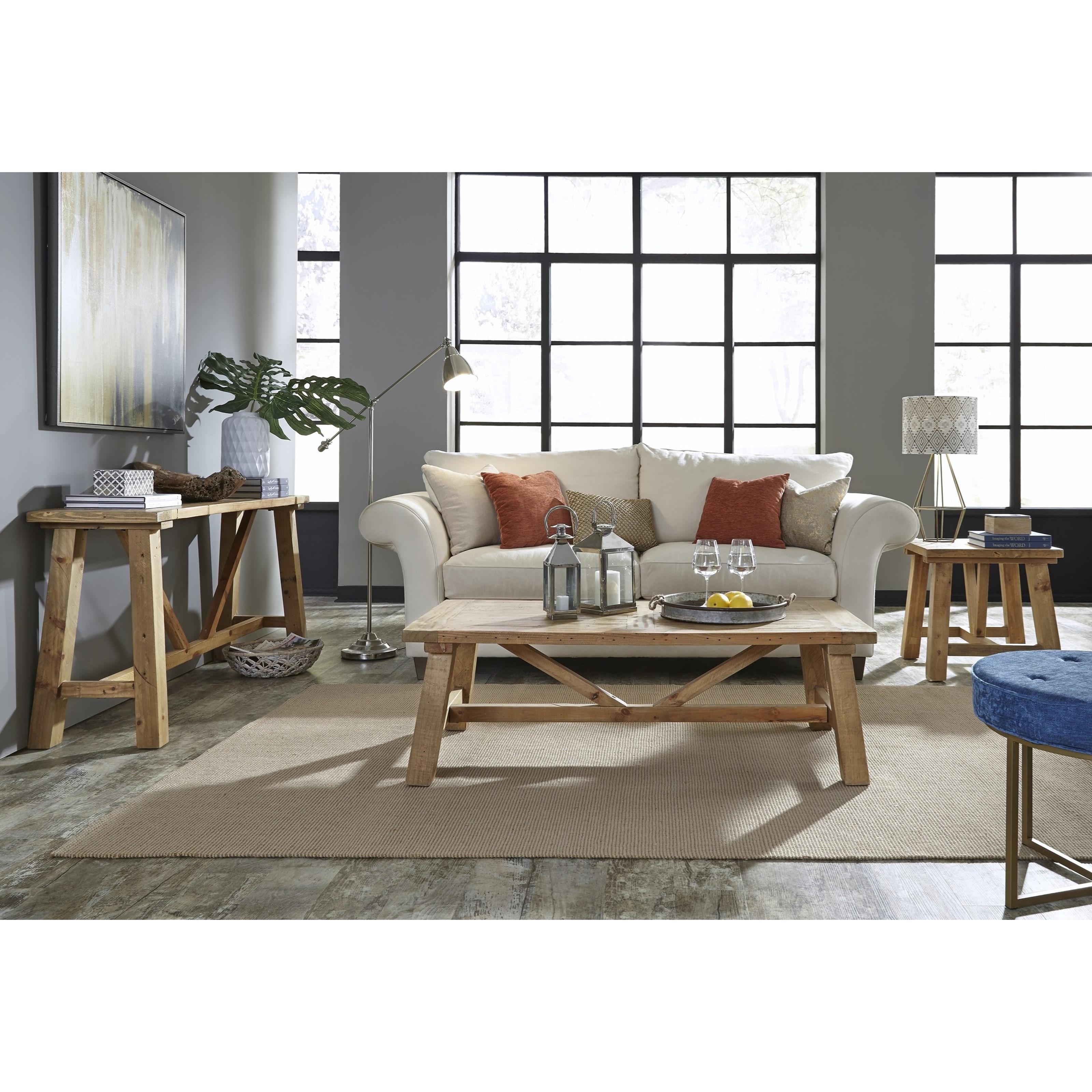 Pottery barn parker coffee table discount